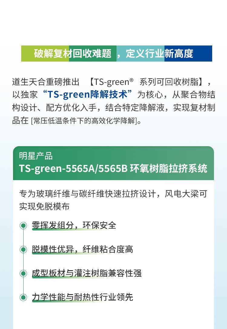 閃耀2025巴黎復材展 頭部膠企道生天合新推出一款高效可降解材料